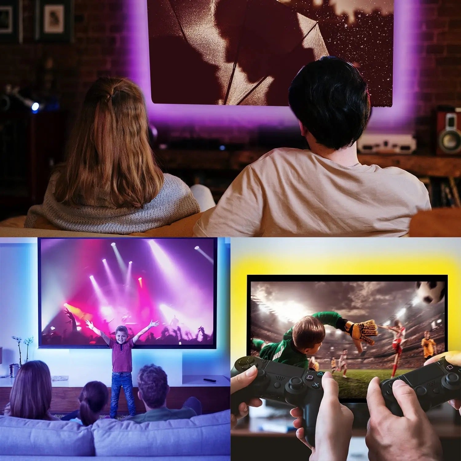 Atmosphere Led Strip TV Background Lights RGBIC WIFI Smart