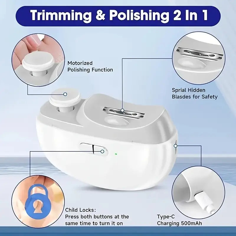 Electric Nail Clipper & Polisher | 2 in 1