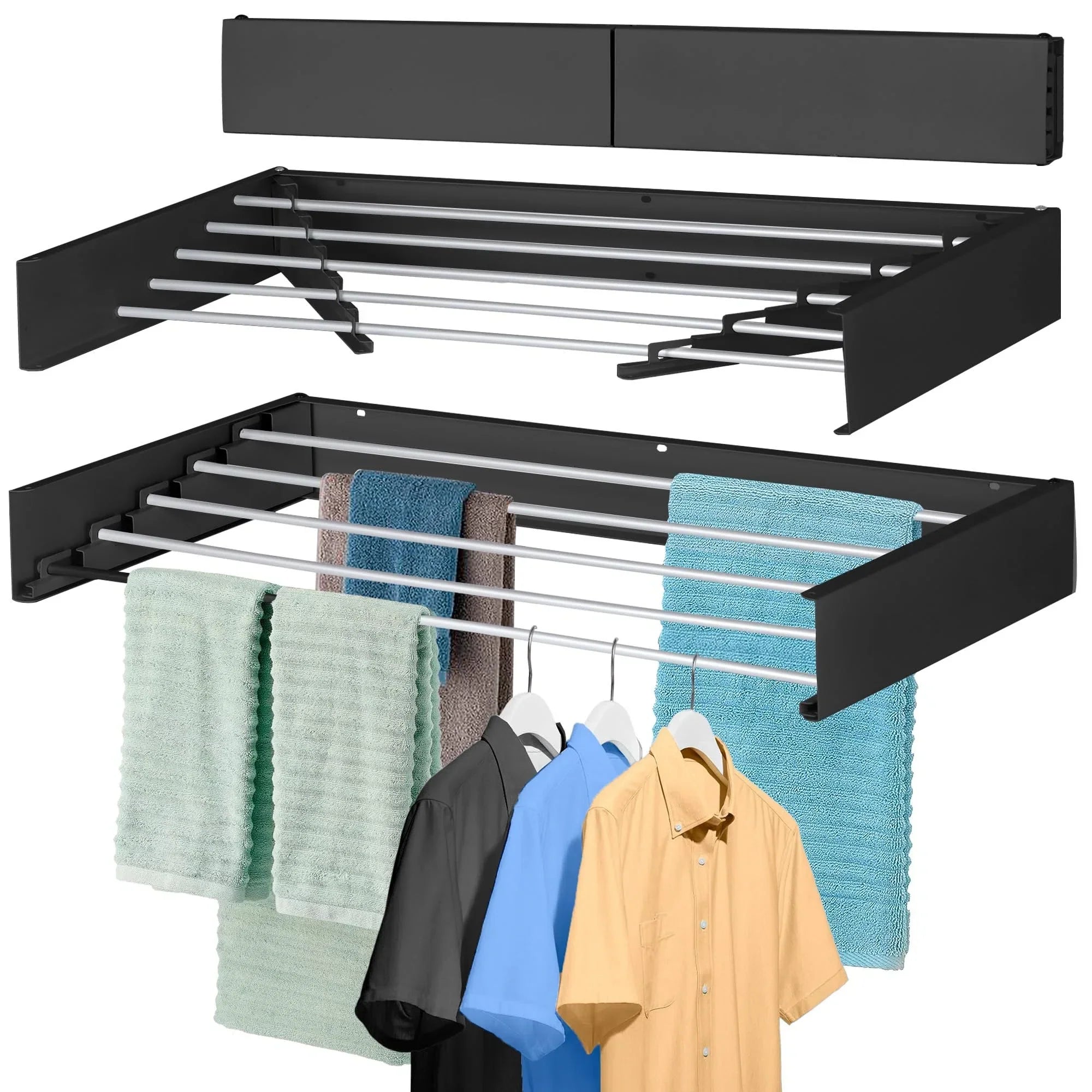 Collapsible Wall Mounted Clothes Drying Rack – Smartek