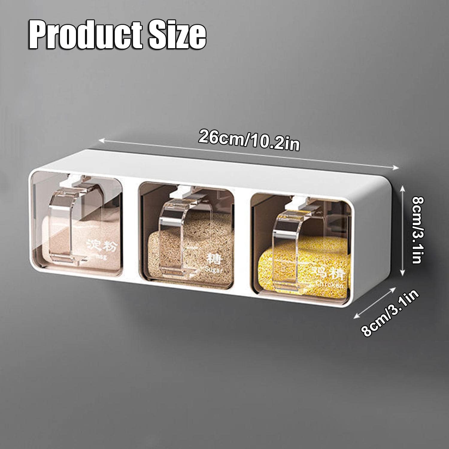 Wall Mount Spice Rack With Spoons