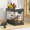 Sliding Cabinet Basket Organizer - 2 Tier Storage