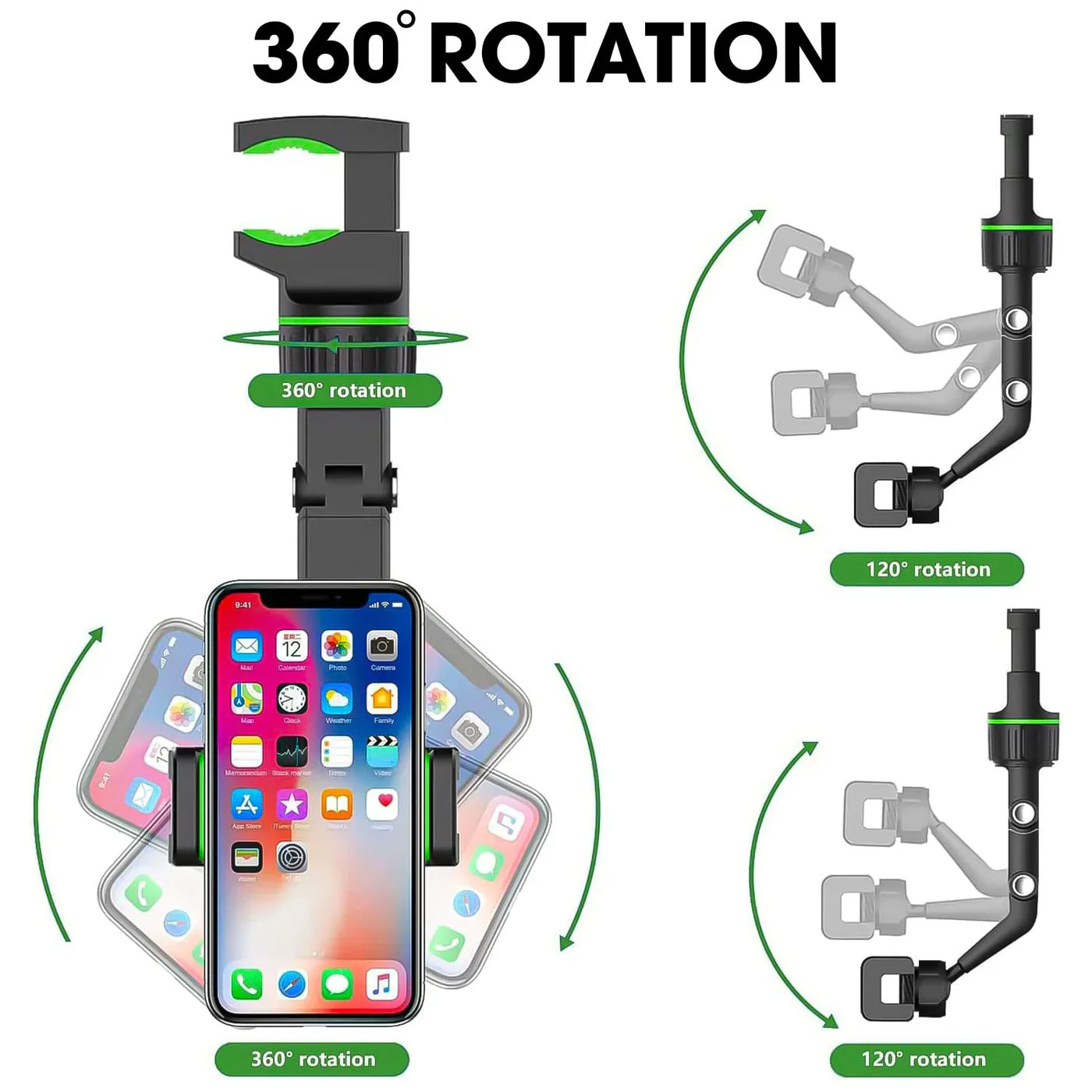 Adjustable  360° Mirror Phone Holder