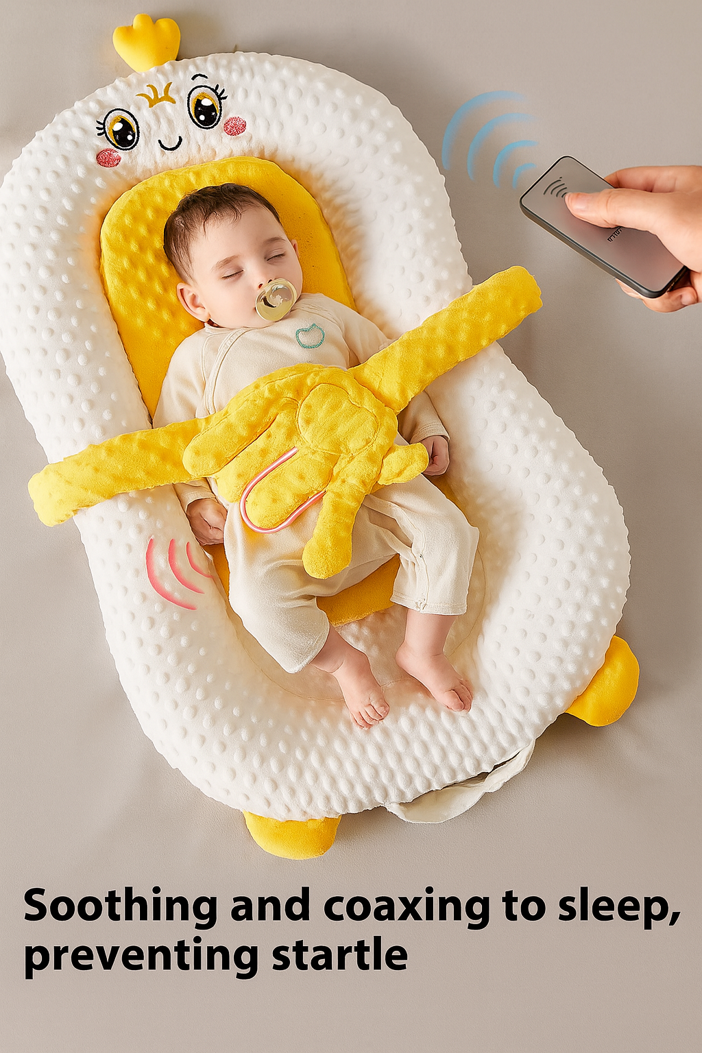Baby Cotton Lounger With Vibrating Hand