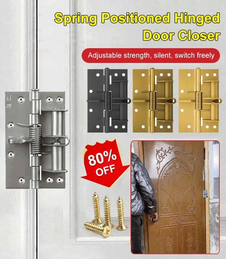 Automatic closing Spring Hinge