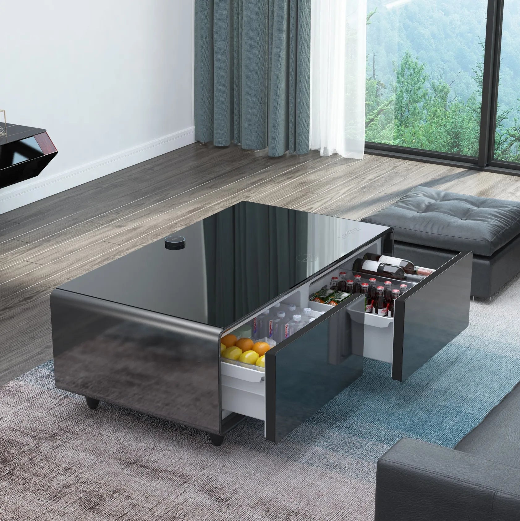 Smart Modern Table + Fridge