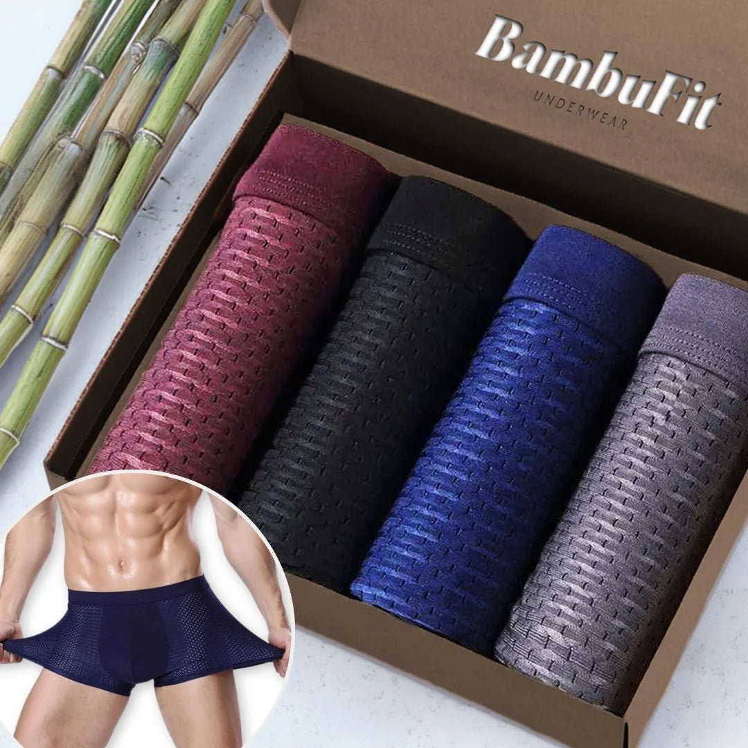 Bamboo Fibre Boxers- Unmatched Comfort | 4 PCS SET