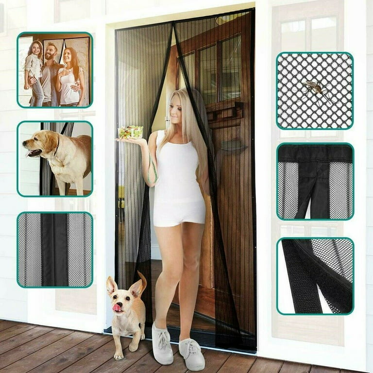 Mesh Screen Door Magnetic Anti Mosquito Curtain