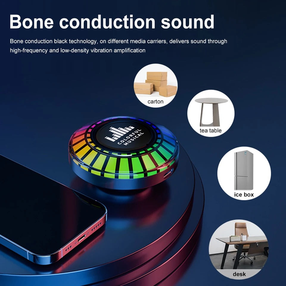 RGB Bone Conduction Bluetooth Speaker Portable APP Control