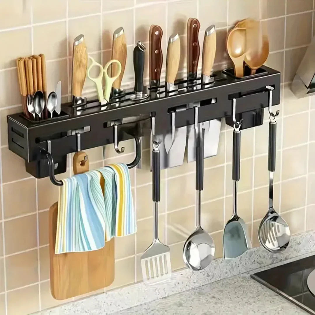 Utensil Knife Wall Mount Rack Stainless Steel – Smartek