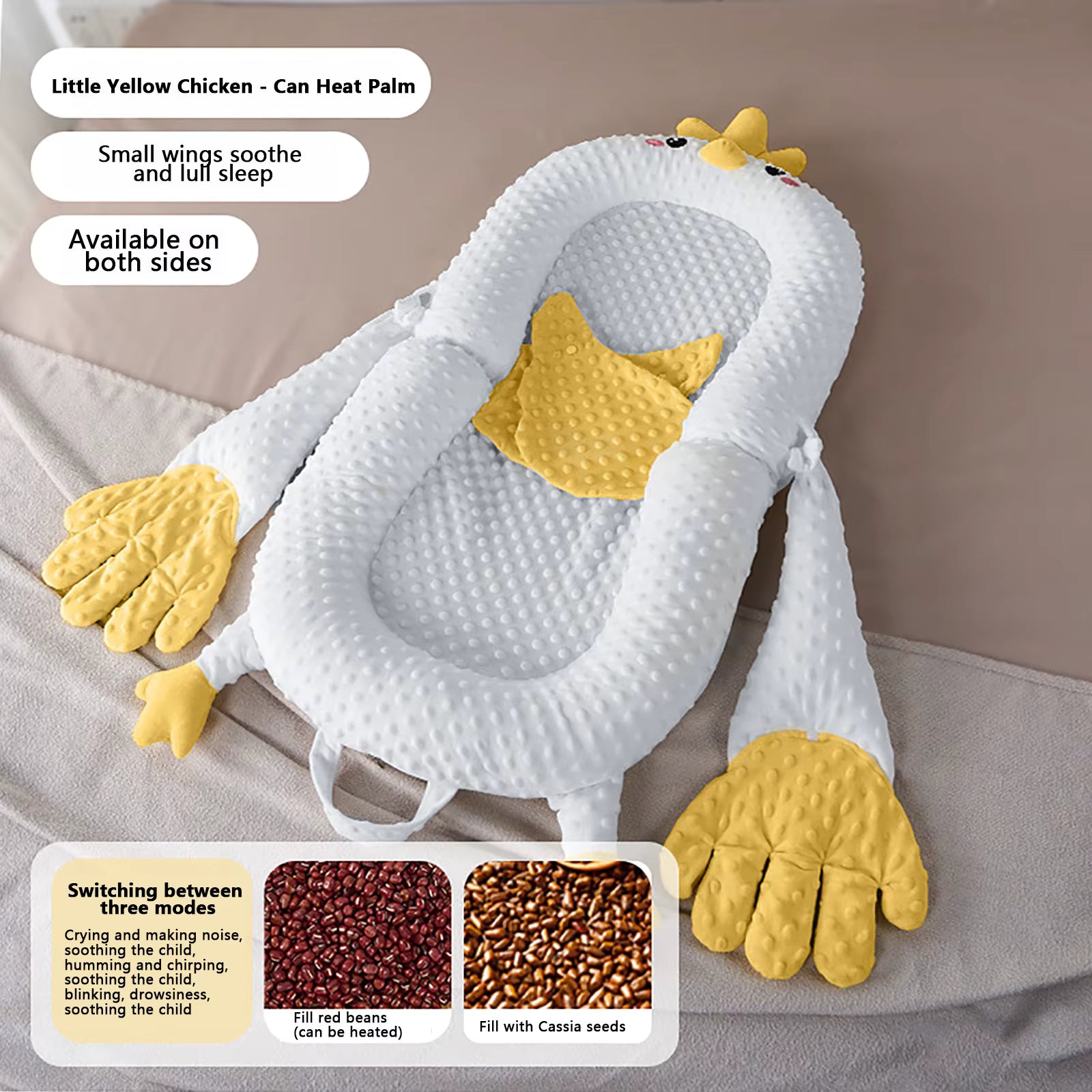 Baby Cotton Lounger With Vibrating Hand