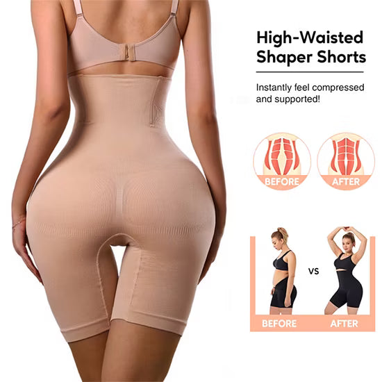High Waisted Seamless Slimming Shorts