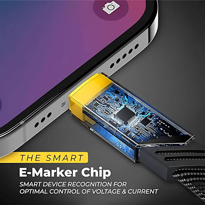 Fast One Device 4-in-1 Fast Charging Multi-Device Cable كابل شحن سريع 4 في 1 متعدد الأ ...