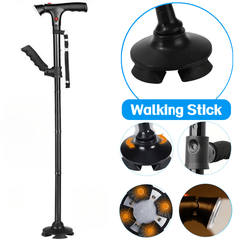 Adjustable Foldable Ultimate Magic Cane With Led Light – Smartek