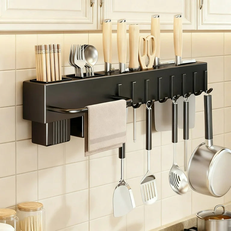 Utensil Knife Wall Mount Rack Stainless Steel – Smartek