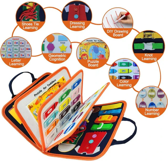 Busy Board Montessori Toys for Toddlers